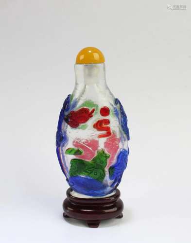 Chinese Peking Glass Snuff Bottle