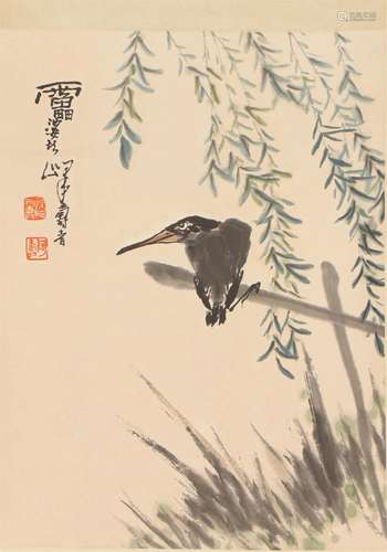 A CHINESE PAINTING OF BIRD