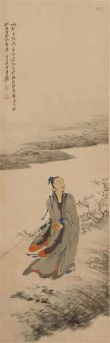 A CHINESE PAINTING OF FIGURE