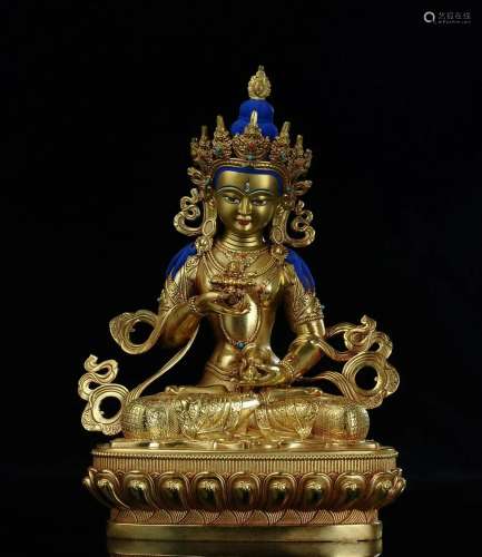 Tibetan Bronze Buddha Sculpture-Dola Bodhisattva