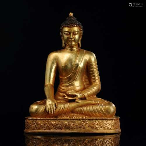 Tibet Bronze Buddha Statue-Shakyamuni Buddha