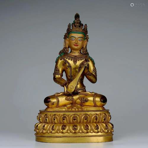 Tibetan Gilt Bronze Buddha Statue-Buddha Statue