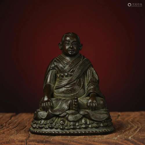 Tibetan Bronze Buddha Statue-Karmapa Buddha Sculpture