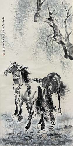 Two Horses, Xu Beihong