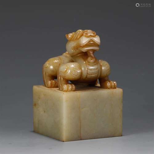 A CHINESE JADE SEAL