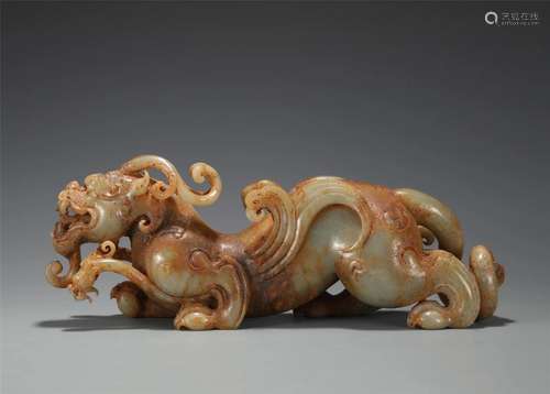 A CHINESE JADE BEAST