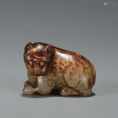 A CHINESE JADE LION