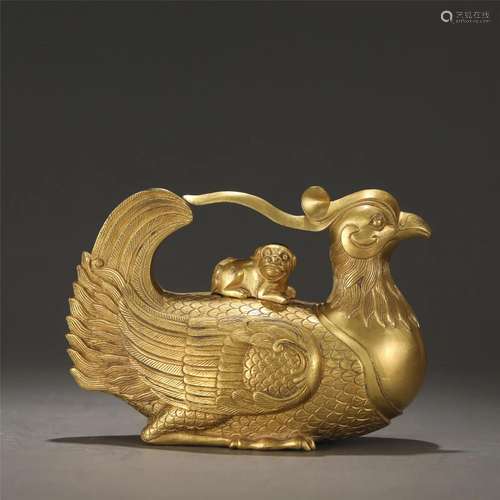 A CHINESE BRONZE COCK