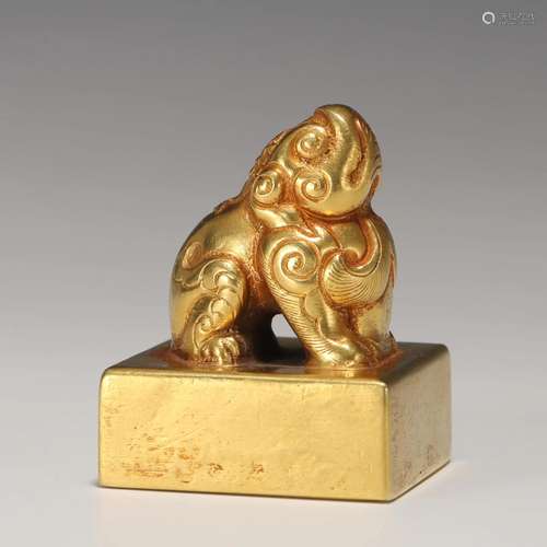 A CHINESE GOLD SEAL