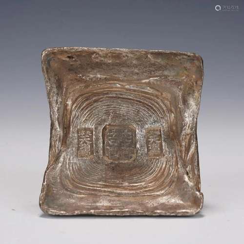 A CHINESE SILVER INGOT