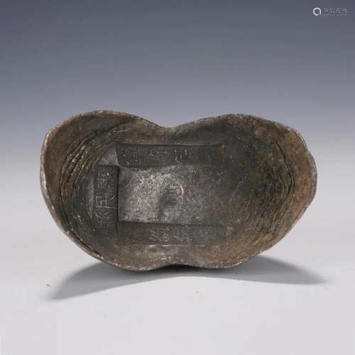 A CHINESE SILVER INGOT