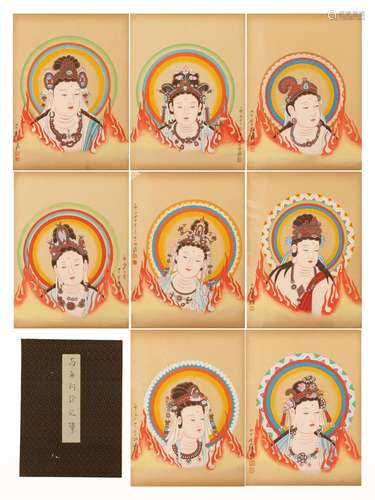 CHINESE ALBUM OF PAINTING BUDDHAS