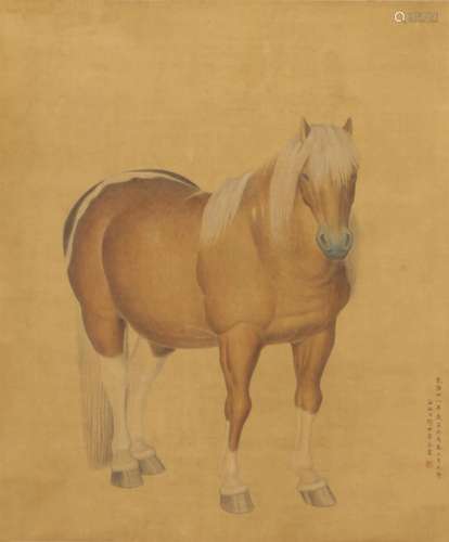 A CHINESE PAINTING OF FINE HORSE