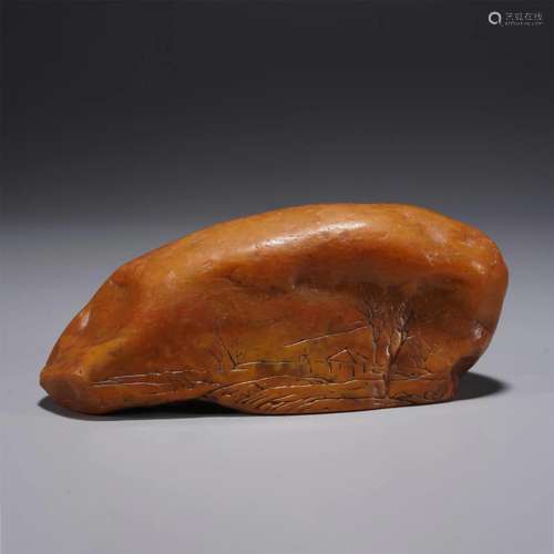 A CHINESE SOAPSTONE TIANHUANG PAPER WEIGHT