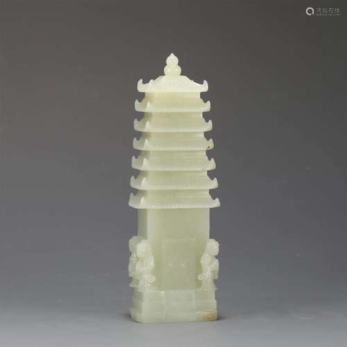 A CHINESE JADE TOWER