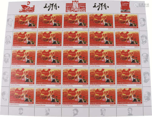 商业旅游邮票版全国山河一片红整版邮 纸本 标准尺寸