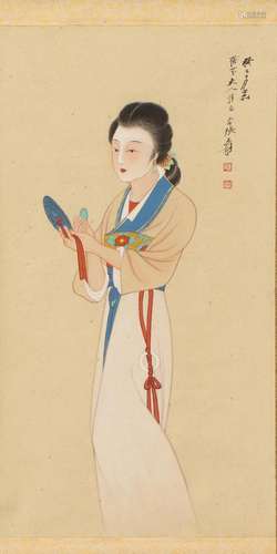 A CHINESE PAINTING OF BUEATIFUL WOMAN