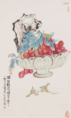 The Fruits，Painting by Zheng Naiguang