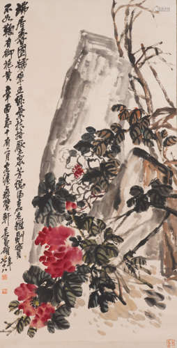 Chinese Flower Painting by Wu Changshuo