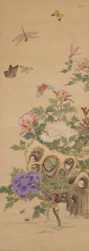 Chinese Flower Painting by Wanrong