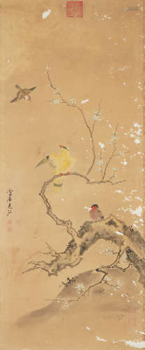 Chinese Bird-and-Flower Painting by Sun Kehong