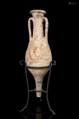 Roman amphora type Dressel 8, 1st-2nd century AD. Terracotta...