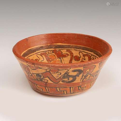 Mayan culture bowl. Honduras-El Salvador, 500-800 A.D. Polyc...