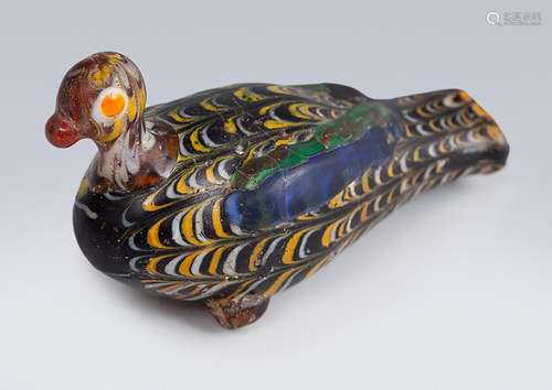 Late Roman or Byzantine bird, 4th-5th century AD. Multicolor...