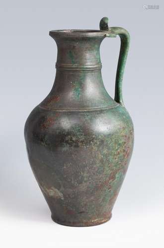 Roman jug of the I-II century AD. Bronze. Measures: 23,5 x 1...