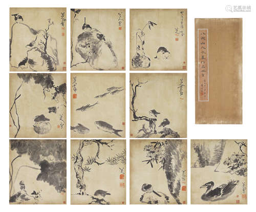 Chinese Album of Bird-and-Flower Painting by Bada Shanren