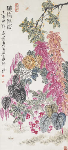 Chinese Flower Painting by Qi Baishi