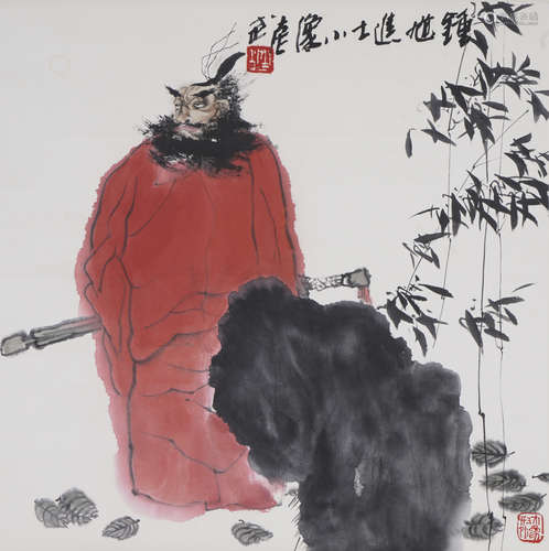 Chinese Figure Painting by Yuan Wu