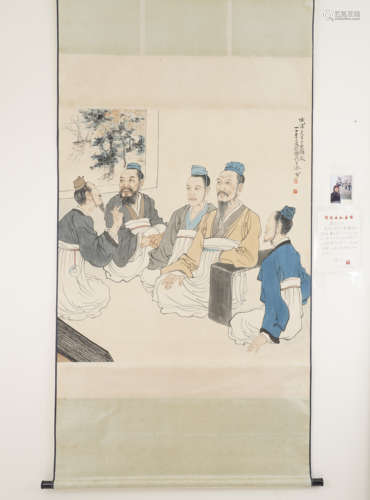 Chinese Figrue Painting by Xu Beihong