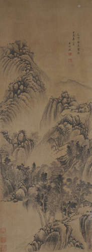 Chinese Landscape Painting by Wang Shimin