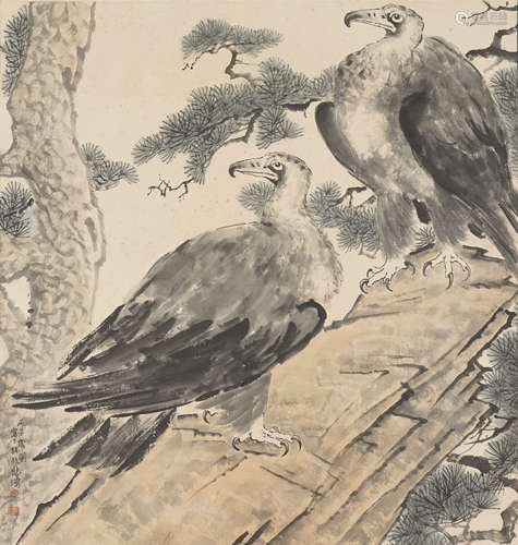 The Eagles，by Xu Beihong