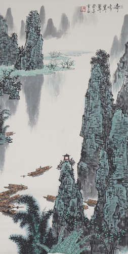 Chinese Landscape Painting by Bai Xueshi