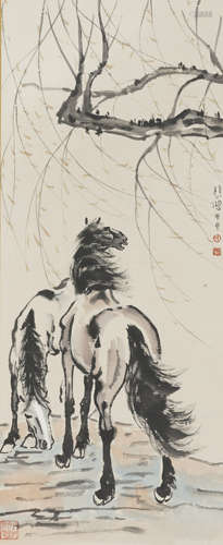 The Horses，by Xu Beihong