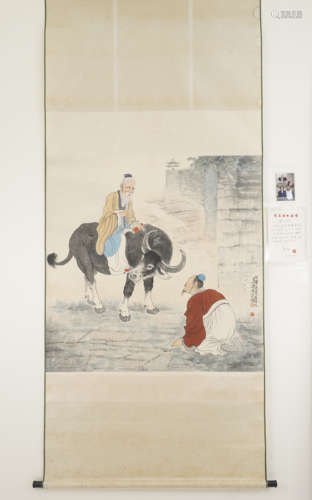 Chinese Figrue Painting by Xu Beihong