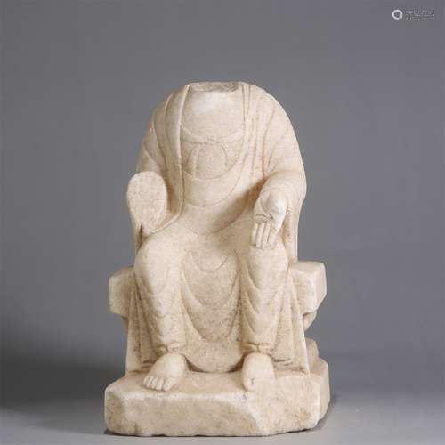 Carved Marble Stone Body of Buddha