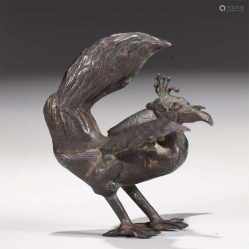 Silver Phoenix-Bird Ornament