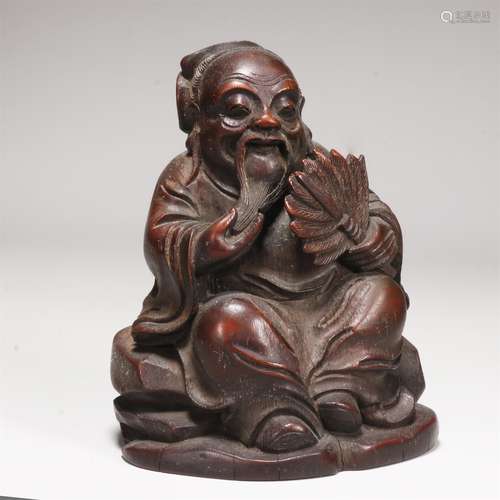 Carved Bamboo Figure