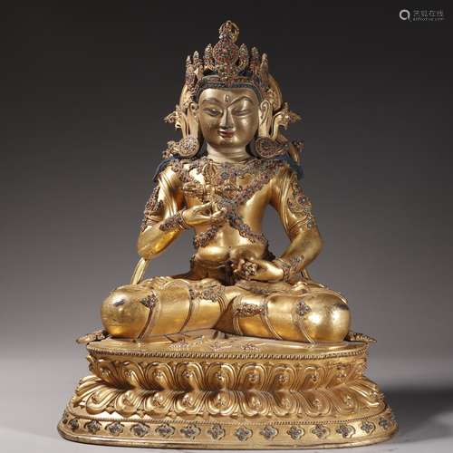 Gilt Bronze Figure of Vajrasattva