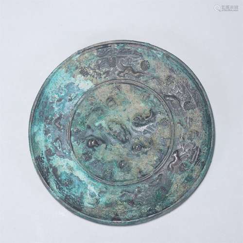 Bronze Ritual Circular Mirror