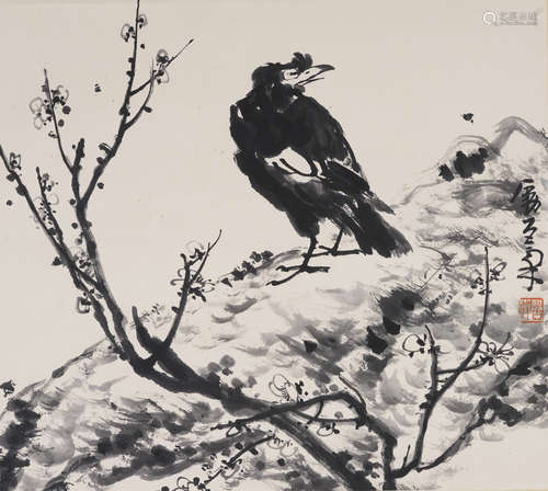 Chinese Bird-and-Flower Painting by Li Kuchan