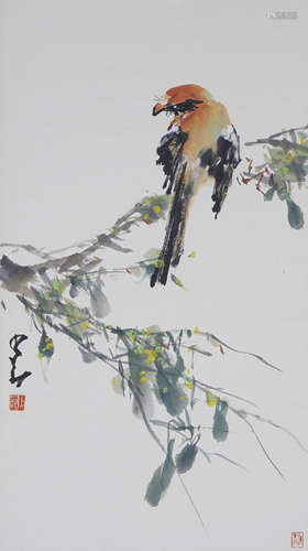 Chinese Bird-and-Flower Painting by Zhao Shaoang