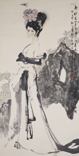 Chinese Figure Painting by Shen Daohong