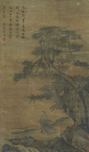 Chinese Figure Painting by Shen Zhou