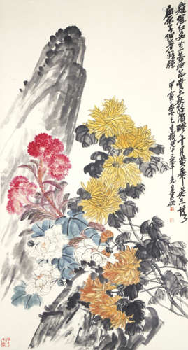 Chinese Flower Painting by Wu Changshuo