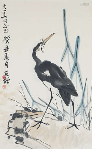 Chinese Bird-and-Flower Painting by Li Kuchan