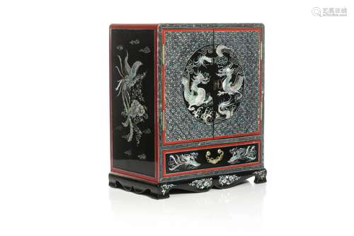 KOREAN ABALONE INLAY JEWELLERY CHEST